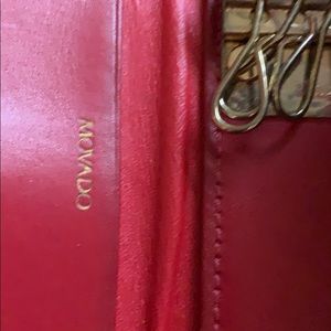 Movado Red make-up Or clutch RED Bag new used once